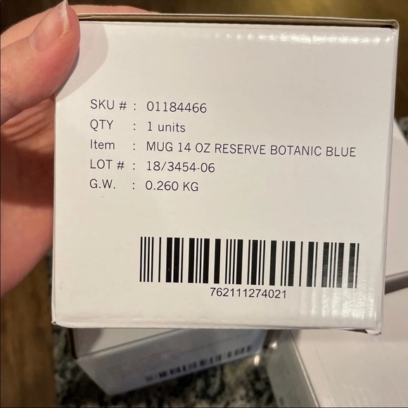 Starbucks Metal Mugs 14 Oz Reserve Botanic Blue 4 - Picture 5 of 5